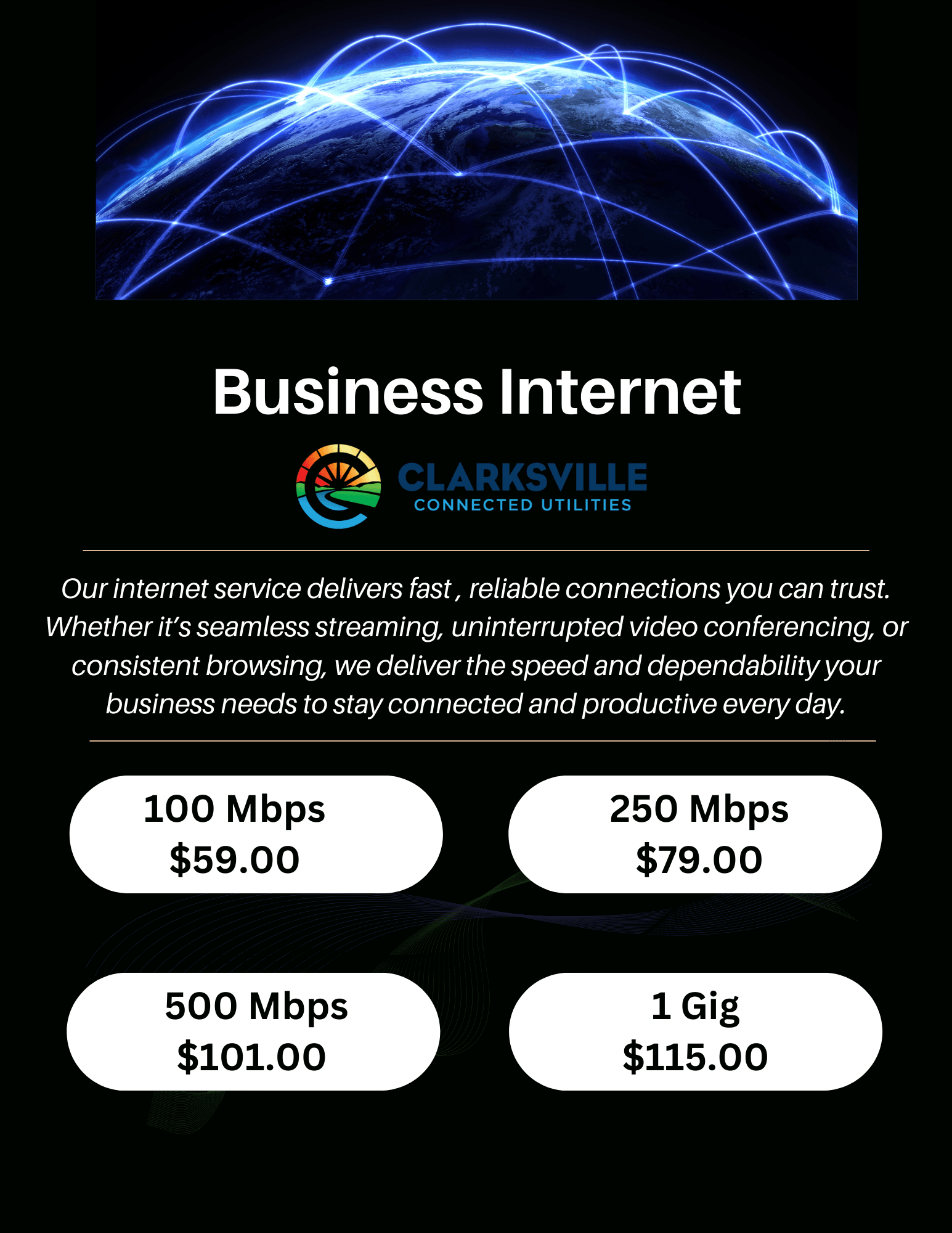 Business Internet Flyer - 2024